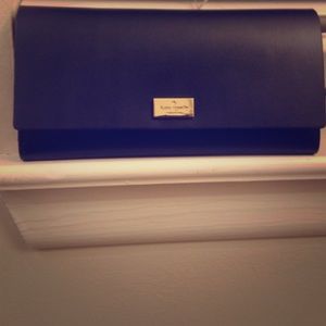 Kate Spade Royal Blue Pim Wallet Red Interior